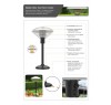 Настольный уличный газовый обогреватель Sahara Table Top Patio Heater для террасы