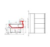 Витрина холодильная Carboma ВХСо-1,25 CG110 динамика схема